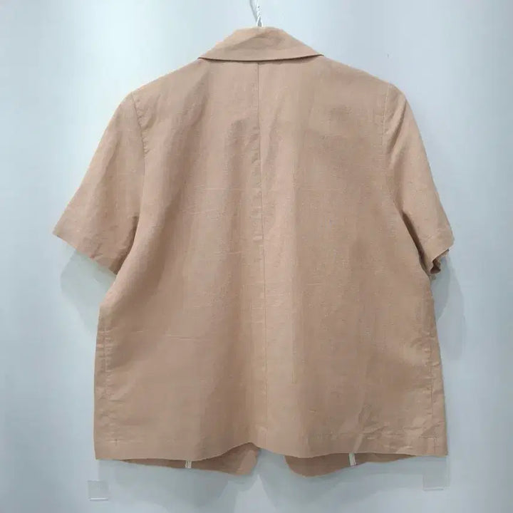 [BUNJANG] Short-Sleeve Blazer Jacket Beige / 반팔 블레이저 자켓 베이지색
