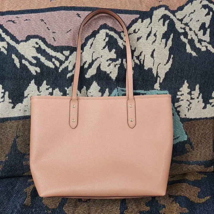 [BUNJANG] Coach Pink Leather Tote Bag / 코치 핑크 레더 토트백