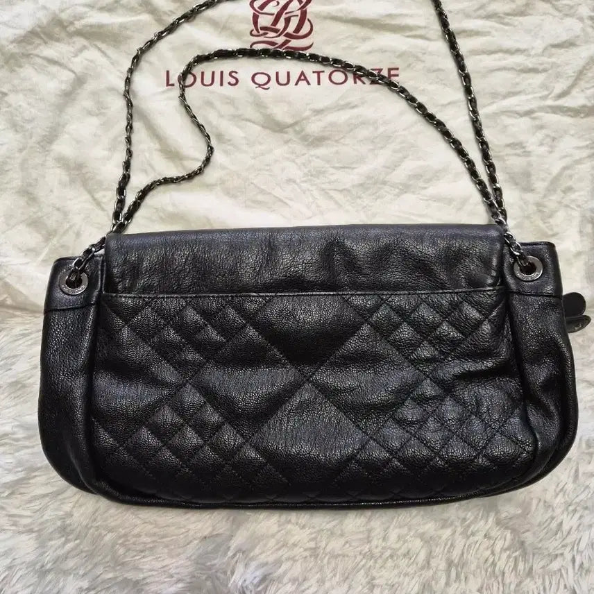 [BUNJANG] Louis Quatorze Black Shoulder Bag Chain Bag / 루이까또즈 블랙 숄더백 체인백 가방