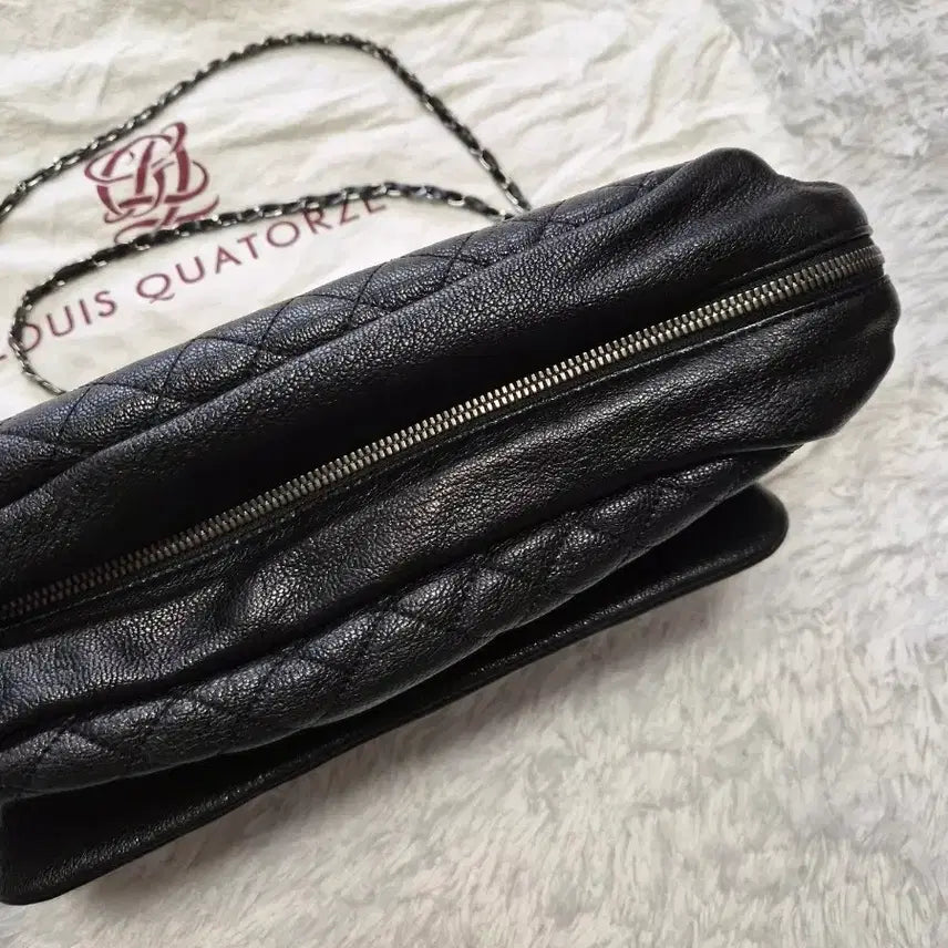 [BUNJANG] Louis Quatorze Black Shoulder Bag Chain Bag / 루이까또즈 블랙 숄더백 체인백 가방