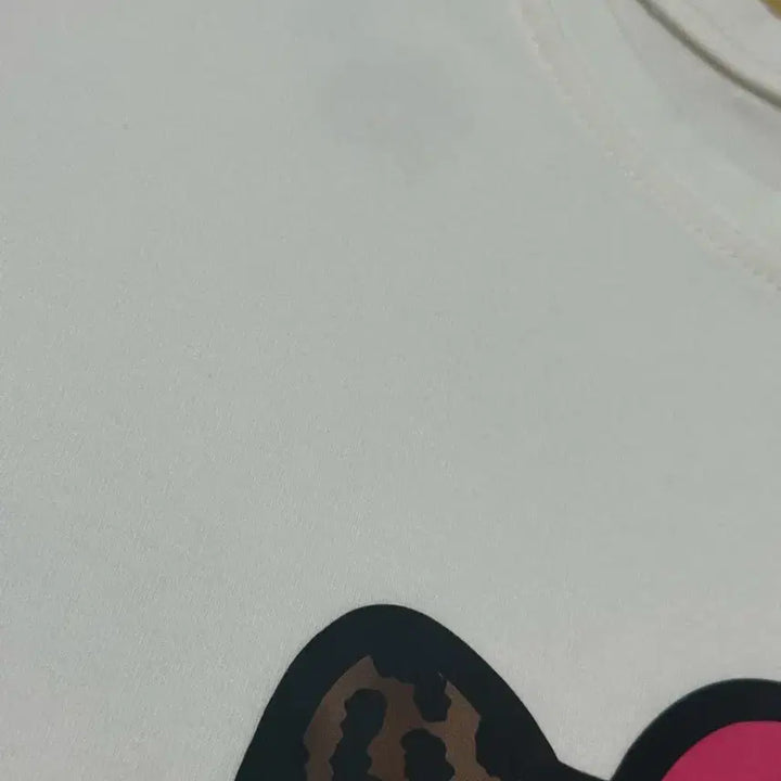 [BUNJANG] Hello Kitty Leopard Short Sleeve T-Shirt / 헬로키티 레오파드 반팔