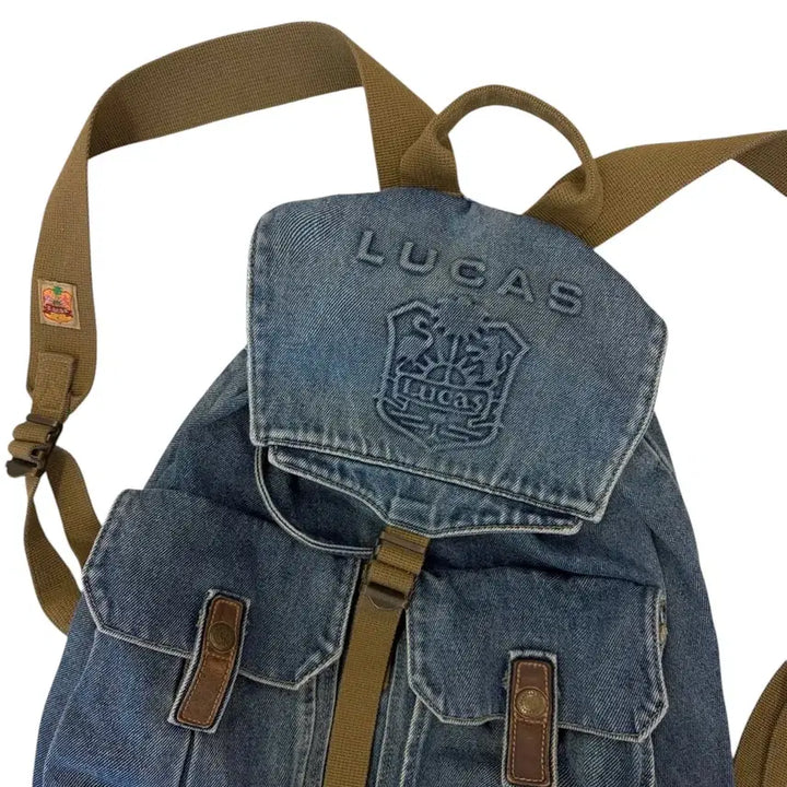 [BUNJANG] Lucas Denim Backpack / 루카스 데님 백팩