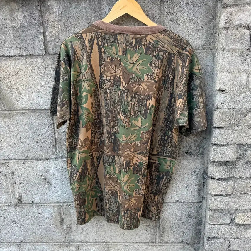 [BUNJANG] 90s Ace Realtree Single Stitch T-Shirt XL / 90s ace usa 빈티지 리얼트리 싱글스티치 반팔 티셔츠 xl