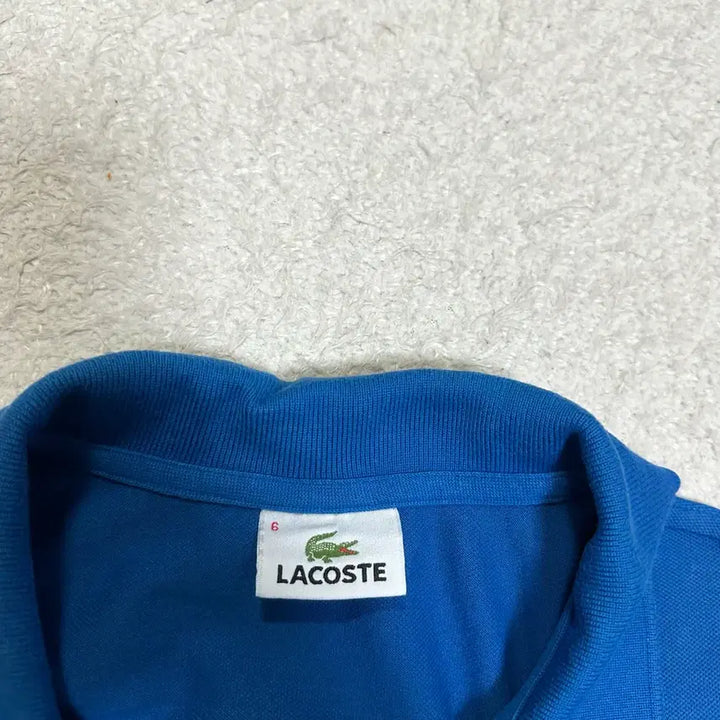 [BUNJANG] Lacoste Blue Short Sleeve Polo Shirt Size 110 / 라코스테 블루 반팔 카라티 110