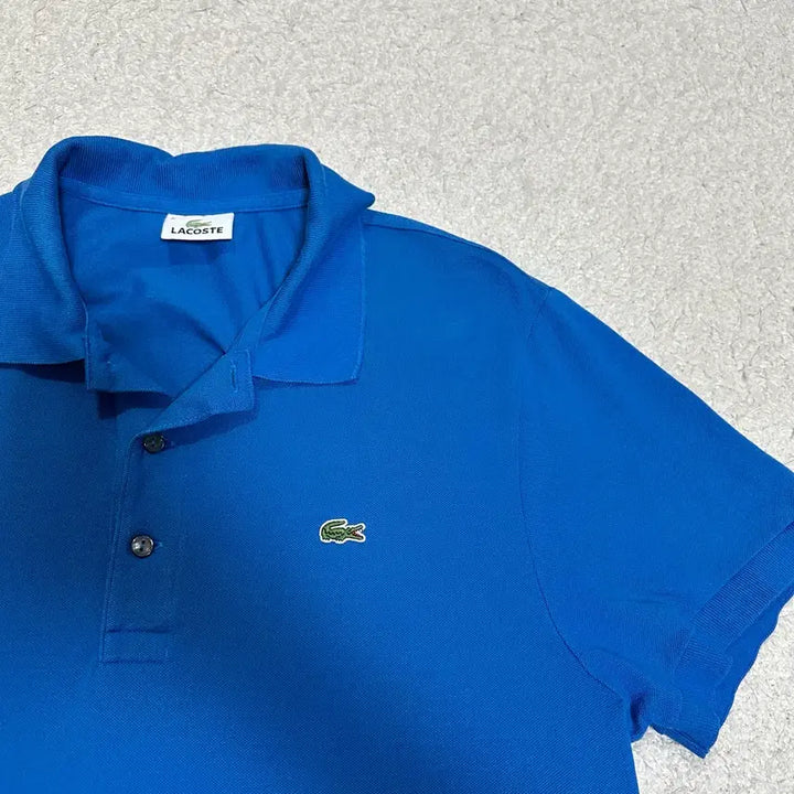 [BUNJANG] Lacoste Blue Short Sleeve Polo Shirt Size 110 / 라코스테 블루 반팔 카라티 110