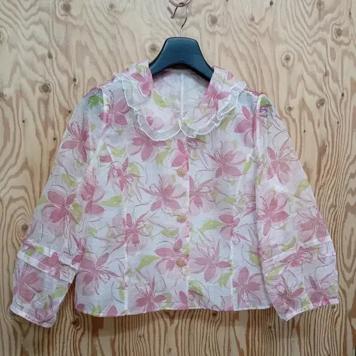 [BUNJANG] Ssilsil and Nalsil Jishil Flower Jacket Size 88 / 씨실과날실 지실 플라워 쟈켓 88