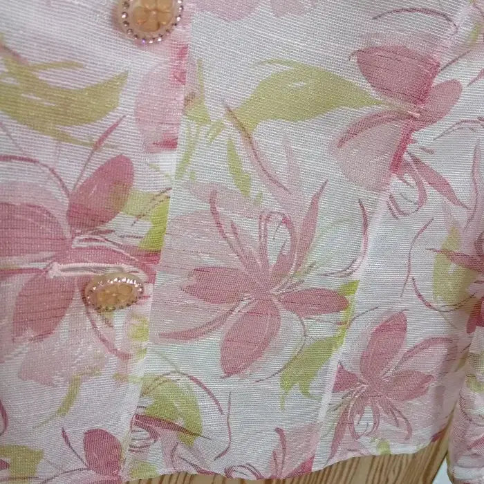 [BUNJANG] Ssilsil and Nalsil Jishil Flower Jacket Size 88 / 씨실과날실 지실 플라워 쟈켓 88