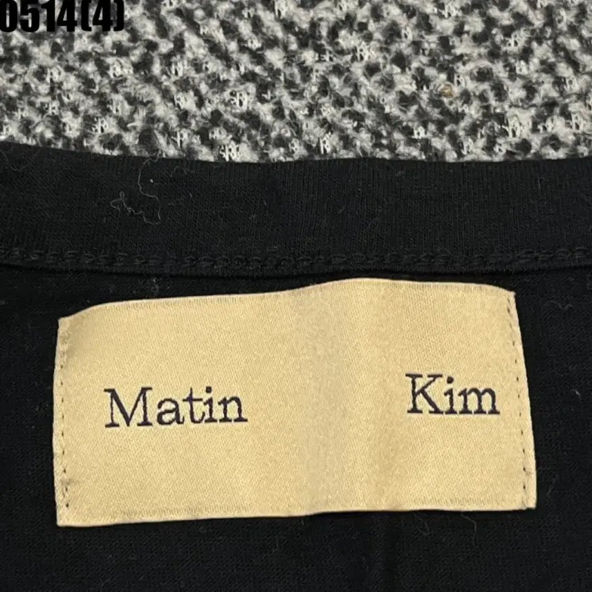 [BUNJANG] Matinkim Black Logo Short Sleeve T-Shirt / 마뗑킴 블랙 로고 반팔 티셔츠