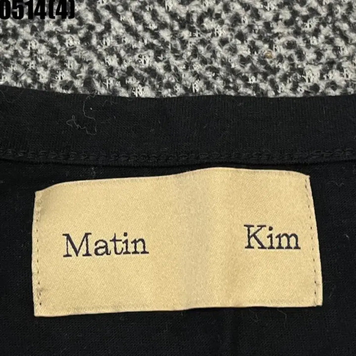 [BUNJANG] Matinkim Black Logo Short Sleeve T-Shirt / 마뗑킴 블랙 로고 반팔 티셔츠