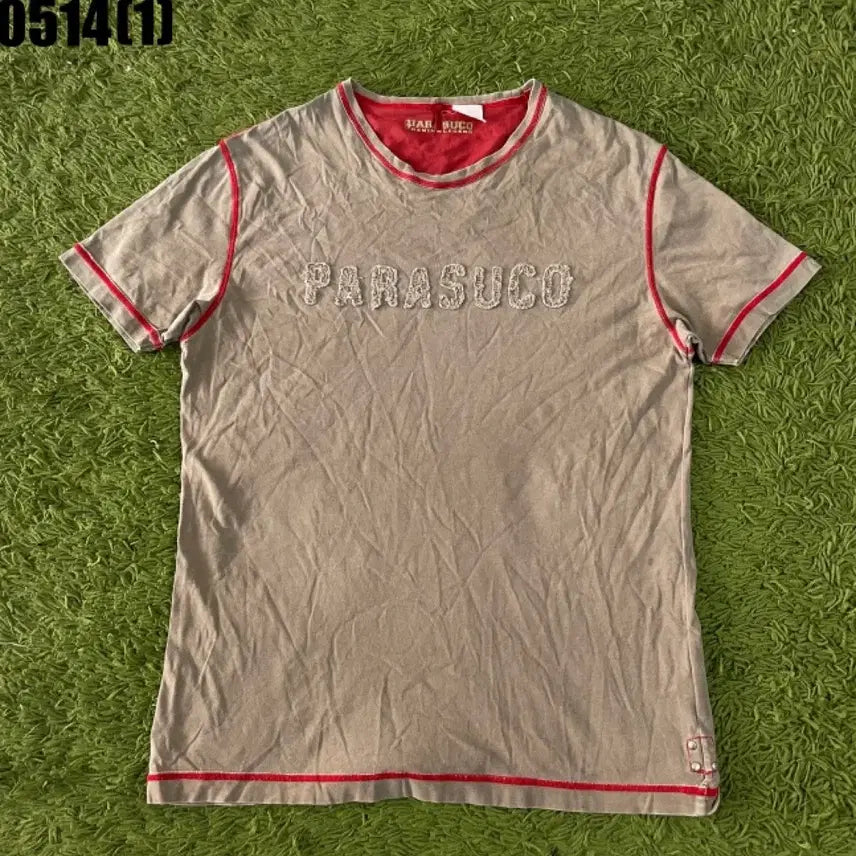 [BUNJANG] Parasuco Vintage Short Sleeve T-Shirt / 파라수코 빈티지 반팔 티셔츠