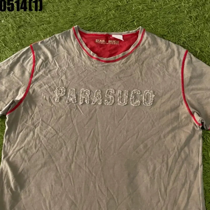 [BUNJANG] Parasuco Vintage Short Sleeve T-Shirt / 파라수코 빈티지 반팔 티셔츠