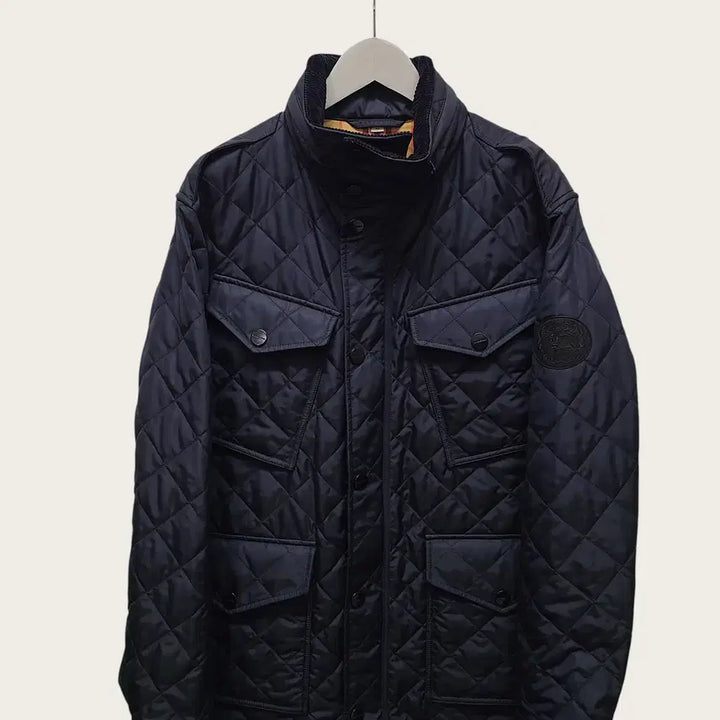 [BUNJANG] Burberry Black Diamond Quilting Ascott Field Jacket / [54] 버버리 블랙 다이아몬드 퀄팅 Ascott 필드 자켓