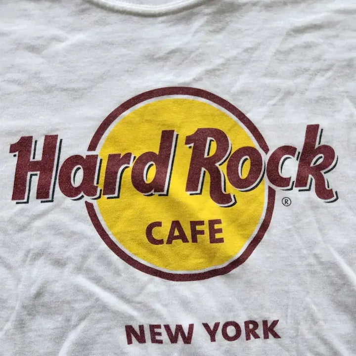 [BUNJANG] Hard Rock Cafe New York Graphic T-Shirt White XL / 하드락 카페 뉴욕 반팔 티셔츠 화이트 XL