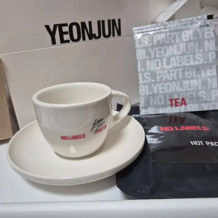 [BUNJANG] TXT Yeonjun NO läbiS Pre-recording Special Gift Espresso Cup Set / 연준 노레이블즈 사녹 역조공