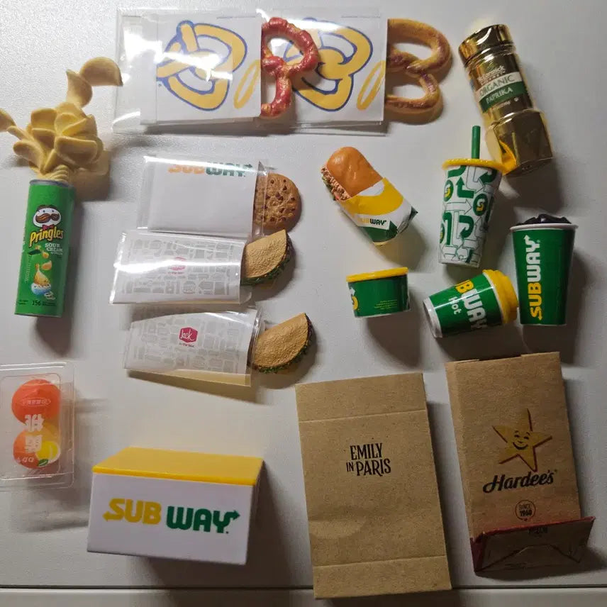 [BUNJANG] Subway Miniature Props Bundle Set / 미니어쳐 소품 서브웨이 미니브랜드등 일괄
