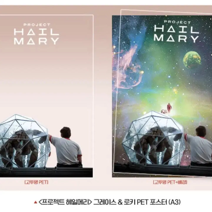 [BUNJANG] Project Hail Mary Set (Mother-of-Pearl Poster, Collection Kit, PET Poster) / 3종세트) 프로젝트헤일메리 자개포+채집키트+PET포