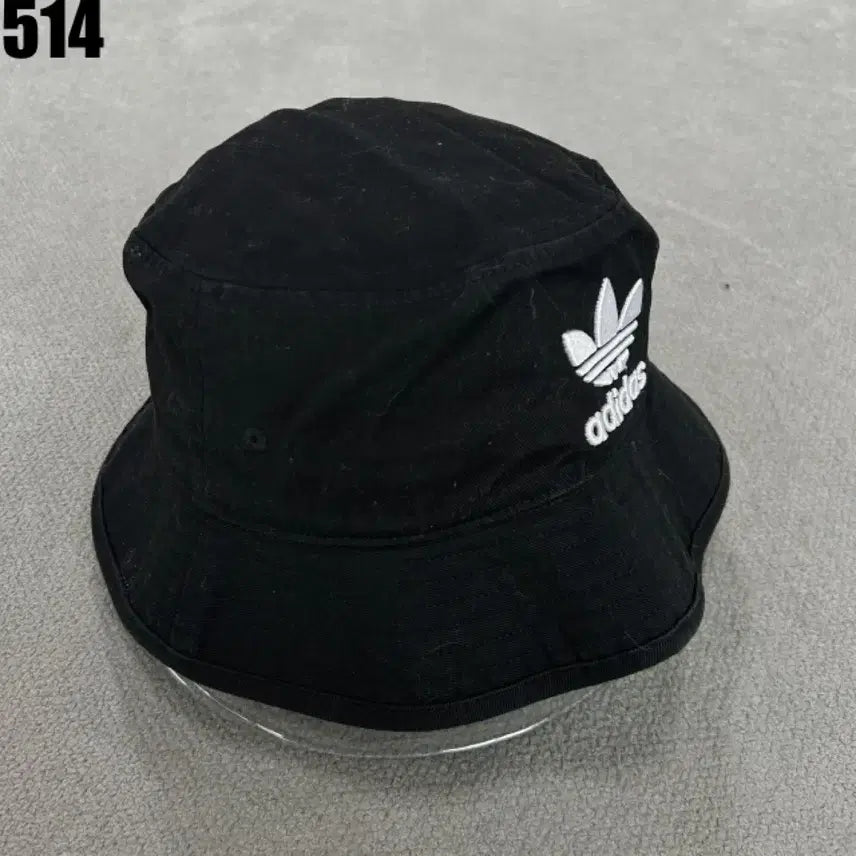 [BUNJANG] Adidas Black Trefoil Bucket Hat / 아디다스 블랙 트레포일 벙거지 모자