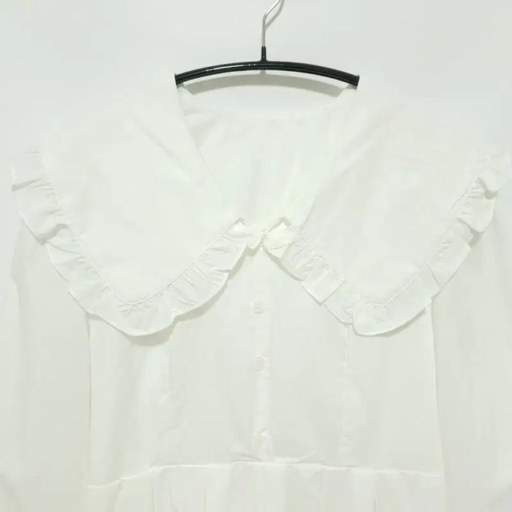 [BUNJANG] Big Frill Collar Long Dress / 빅 프릴 카라 롱 원피스 F_M2640