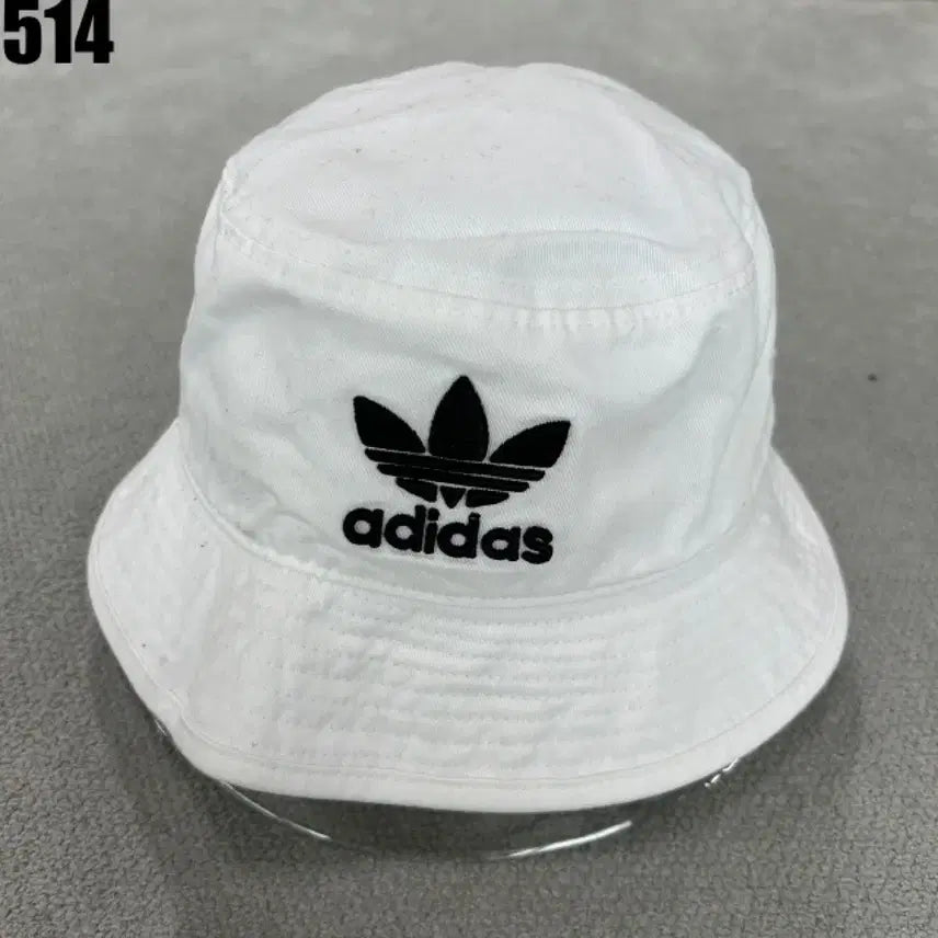 [BUNJANG] Adidas White Bucket Hat / 아디다스 화이트 버킷햇 모자