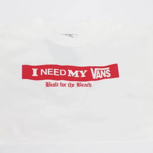 [BUNJANG] Vans I Need My Long Sleeve T-Shirt White XS / 반스 반스 아이 니드 마이 긴소매 티셔츠 VN000SRDWHT1