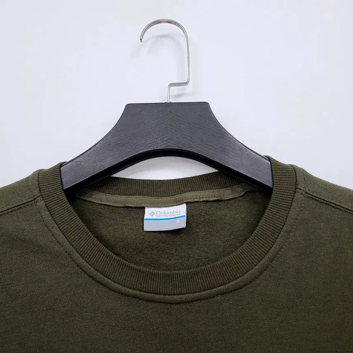 [BUNJANG] Columbia Pocket Fleece Sweatshirt - Khaki/XL / 컬럼비아 포켓 기모 맨투맨 티셔츠 카키/XL/앨리스/1317