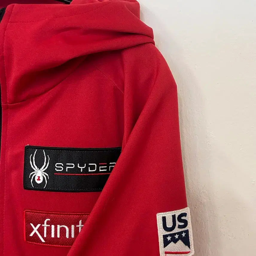 [BUNJANG] Spider US Ski Team Hooded Zip-Up XL / 스파이더 US스키팀 후드집업 XL