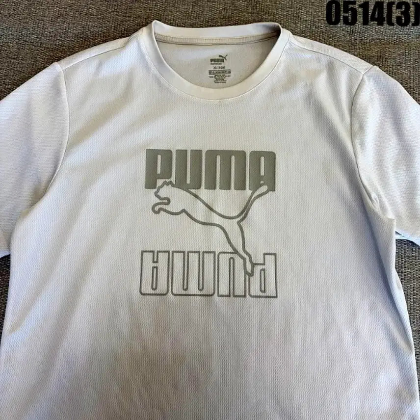 [BUNJANG] Puma Short Sleeve T-Shirt White XL / 푸마 반팔 티셔츠 화이트 XL 0514