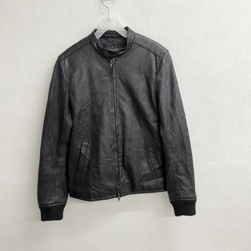 [BUNJANG] NANO UNIVERSE Genuine Leather Rider Jacket (Size 40) / 나노유니버스(NANO UNIVERSE) 양가죽 라이더 자켓 (40)