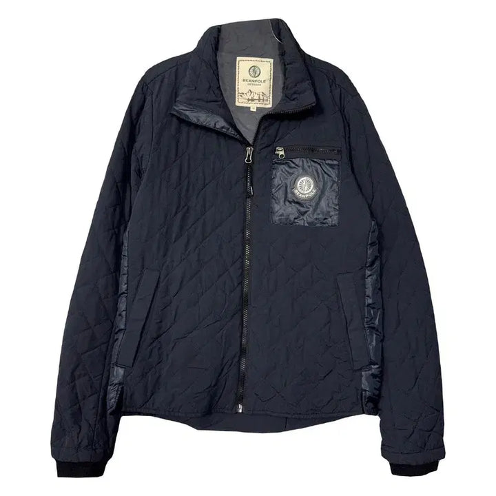 [BUNJANG] Beanpole Navy Pocket Logo Quilted Jacket (Size 95) / 빈폴 네이비 포켓 로고 캐주얼 퀄팅 자켓 95