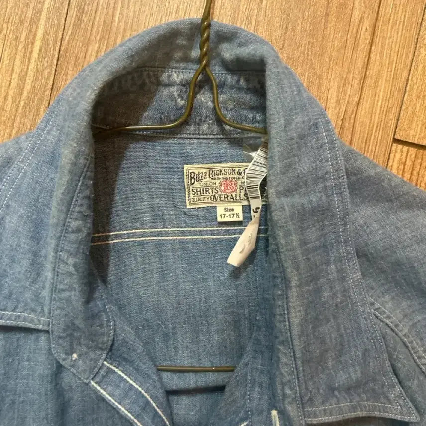 [SOLD OUT] 버즈릭슨 샴브레이셔츠 블루 17-17 1/2