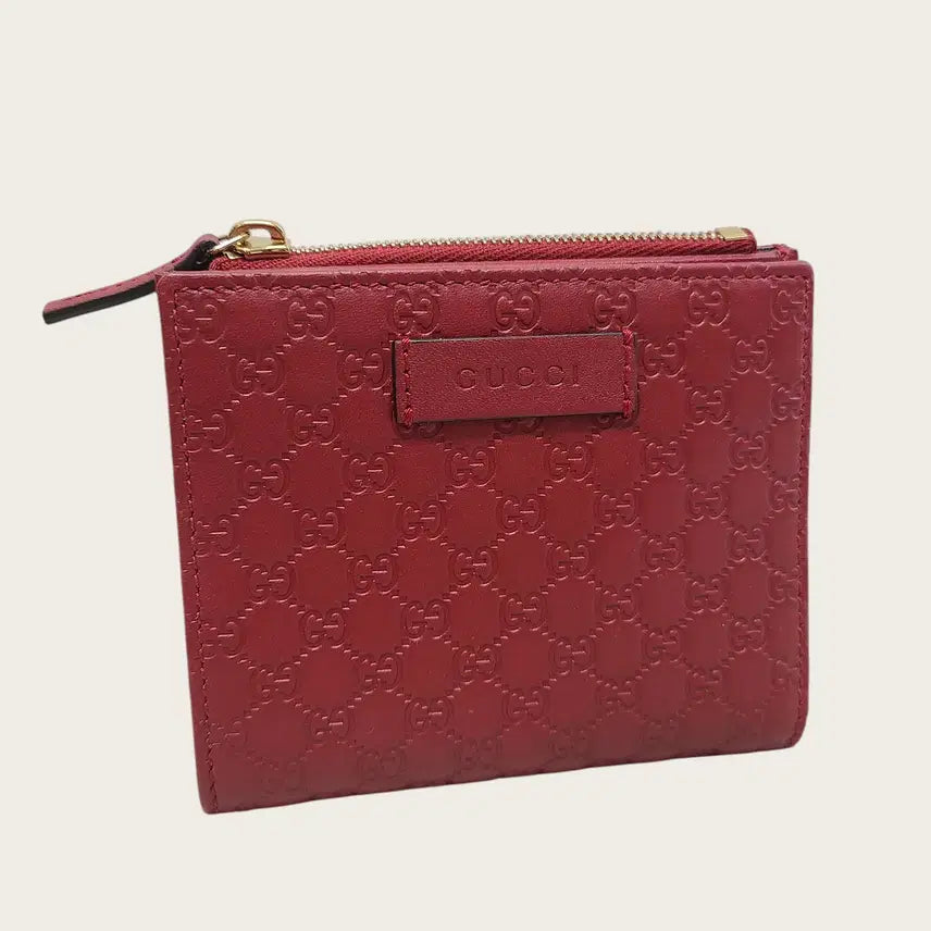 [BUNJANG] Gucci Red GG Marmont Leather Card Case Wallet / 구찌 레드 GG 마몬트 레더 카드케이스 지갑