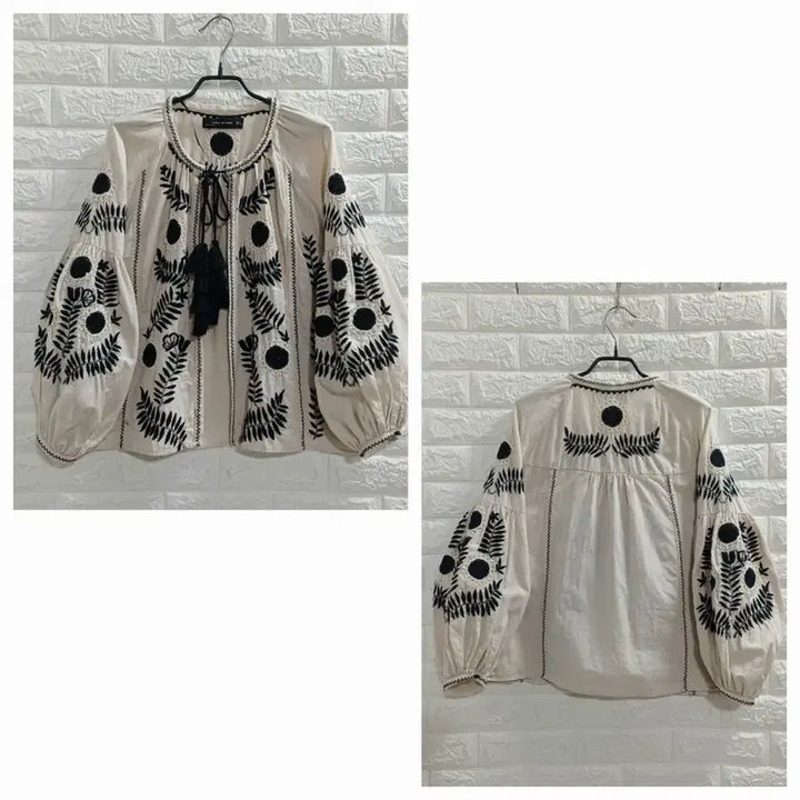 [BUNJANG] ZARA Embroidered Ethnic Blouse / ZARA 에스닉 자수블라우스