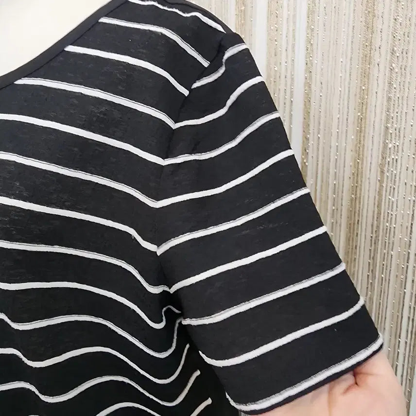 [BUNJANG] Stripe Blouse Size 77 / must be 스트라이프 블라우스 77사이즈