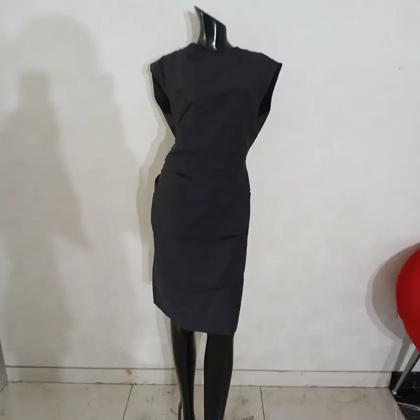[BUNJANG] Mine Masochist Drape Dress / 마인 마소재 드레이프 원피스
