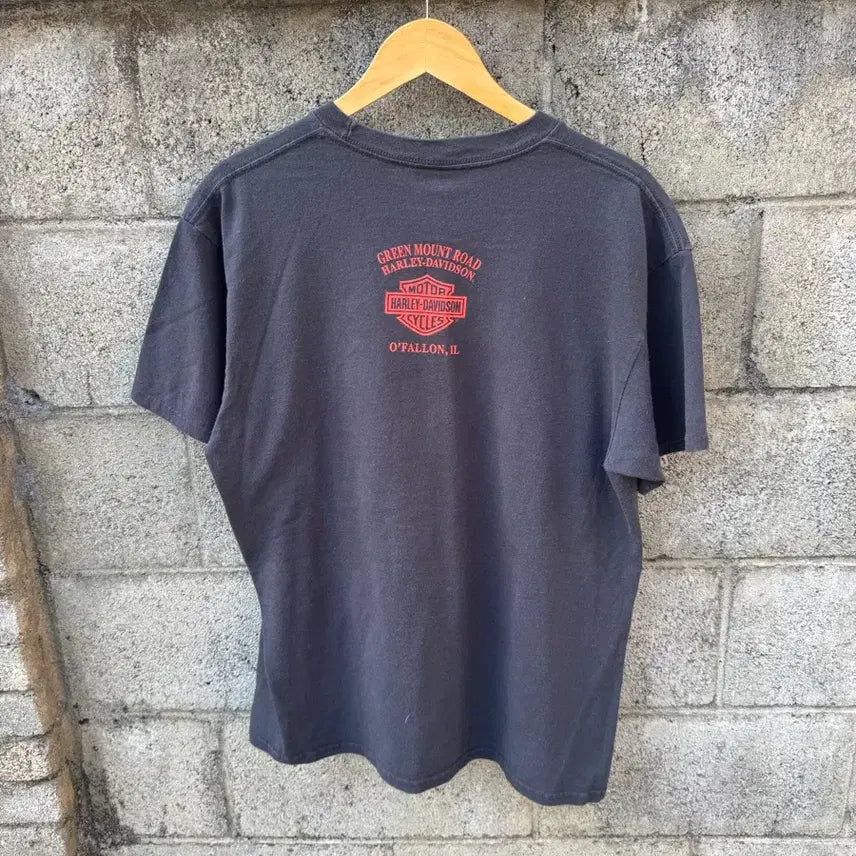 [BUNJANG] Harley-Davidson 2018 Thor Print Vintage T-Shirt (L) / 2018 할리데이비슨 빈티지 마블 토르 프린팅 반팔 티셔츠 L