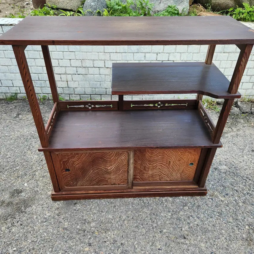 [BUNJANG] Vintage Wooden Tea Cabinet / 빈티지 원목찬장 다도장 다도용다관장