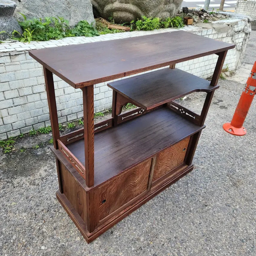 [BUNJANG] Vintage Wooden Tea Cabinet / 빈티지 원목찬장 다도장 다도용다관장