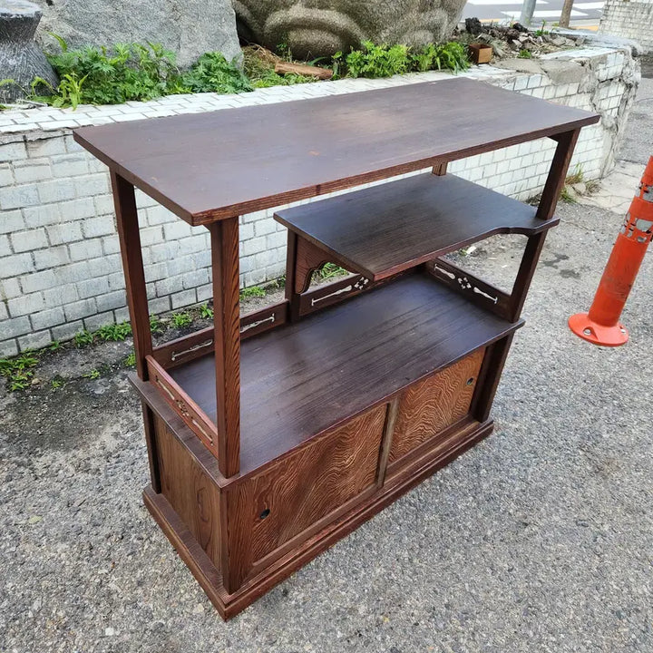 [BUNJANG] Vintage Wooden Tea Cabinet / 빈티지 원목찬장 다도장 다도용다관장