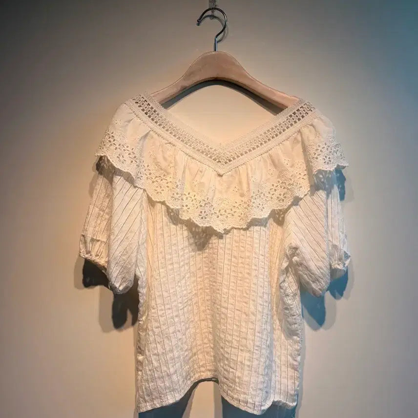 [BUNJANG] Cotton Blouse / 코튼블라우스 free