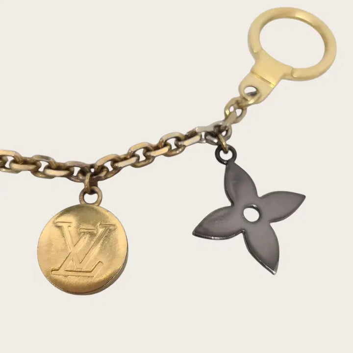 [BUNJANG] Louis Vuitton Monogram Flower Kaleido V Padlock Keyring Bag Charm / 루이비통 모노그램 플라워 칼레이도 V 패드락 키링 백참
