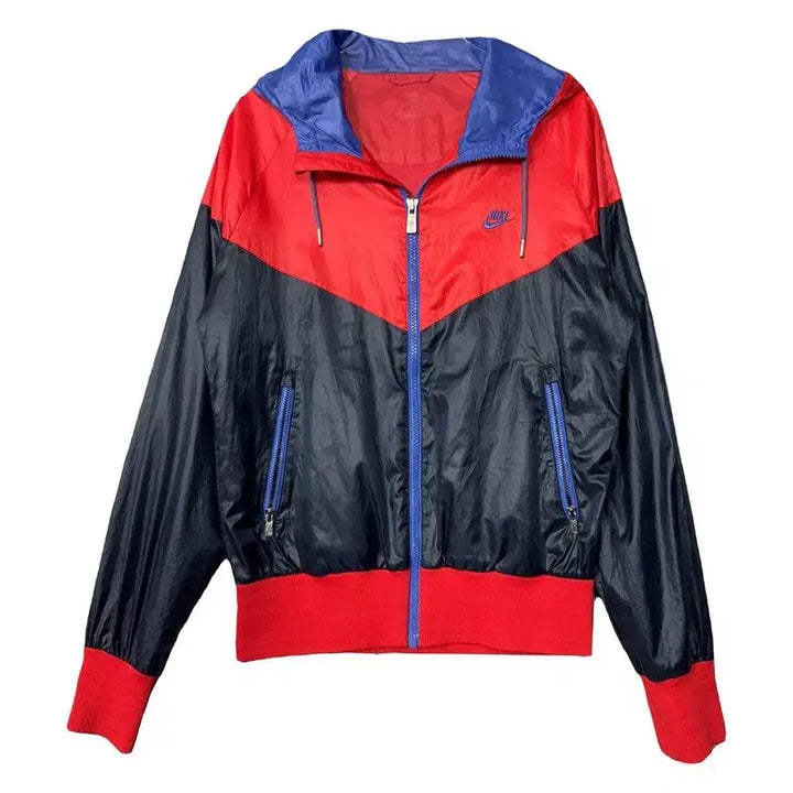 [BUNJANG] Nike Black Red Two-Tone Functional Windbreaker Jacket Size 85 / 나이키 블랙 레드 투톤 기능성 바람막이 85