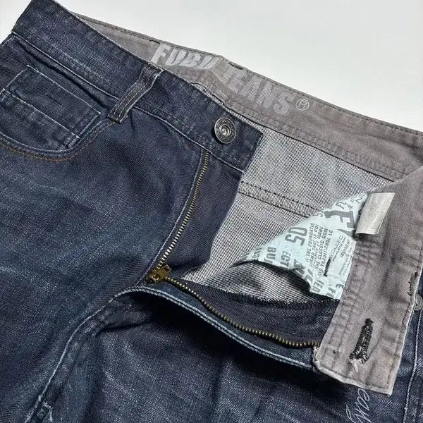 [BUNJANG] FUBU Y2K Old School Vintage Denim Pants / 푸부 FUBU Y2K 올드스쿨 빈티지 데님 팬츠 R1226