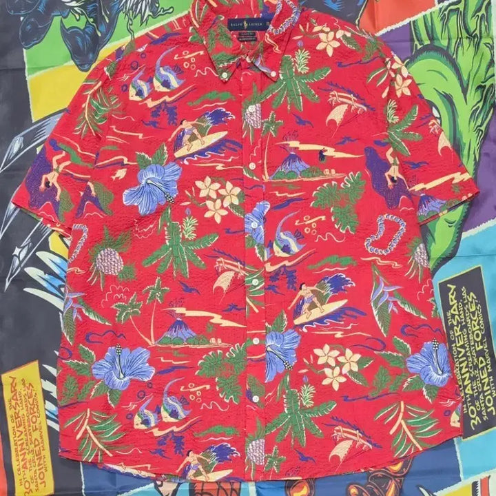 [BUNJANG] Polo Ralph Lauren Hawaiian Shirt XXL / Polo Ralph Lauren 하와이안셔츠 XXL