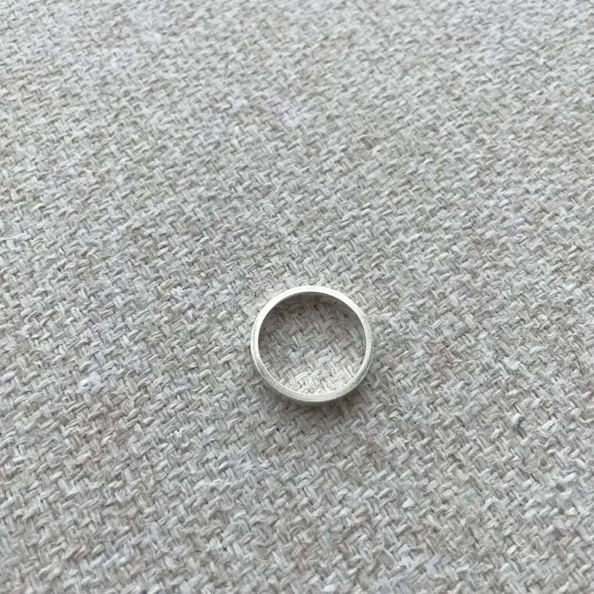 [BUNJANG] Silver 925 Plain Band Ring - Size 19 / 실버 925 무지 평반지 은반지 19호