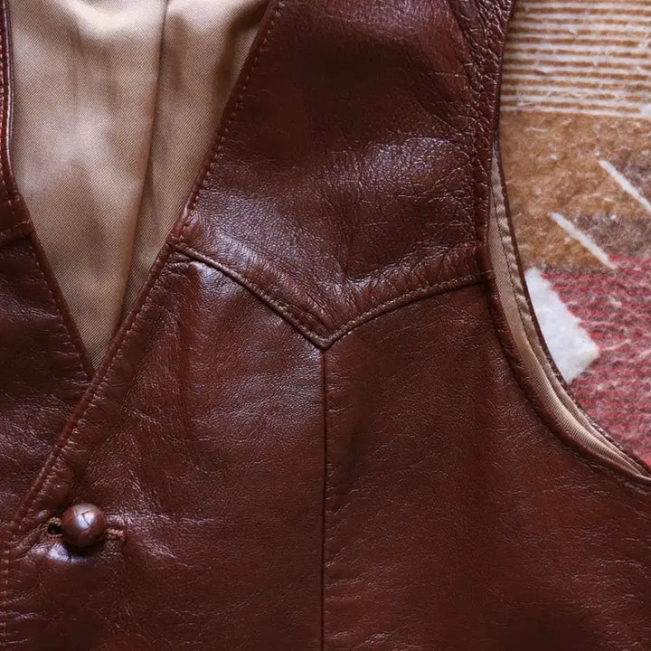 [BUNJANG] H Bar C 80s Deer Skin Western Leather Vest / 에이치바씨 h bar c 디어스킨 웨스턴 레더 베스트