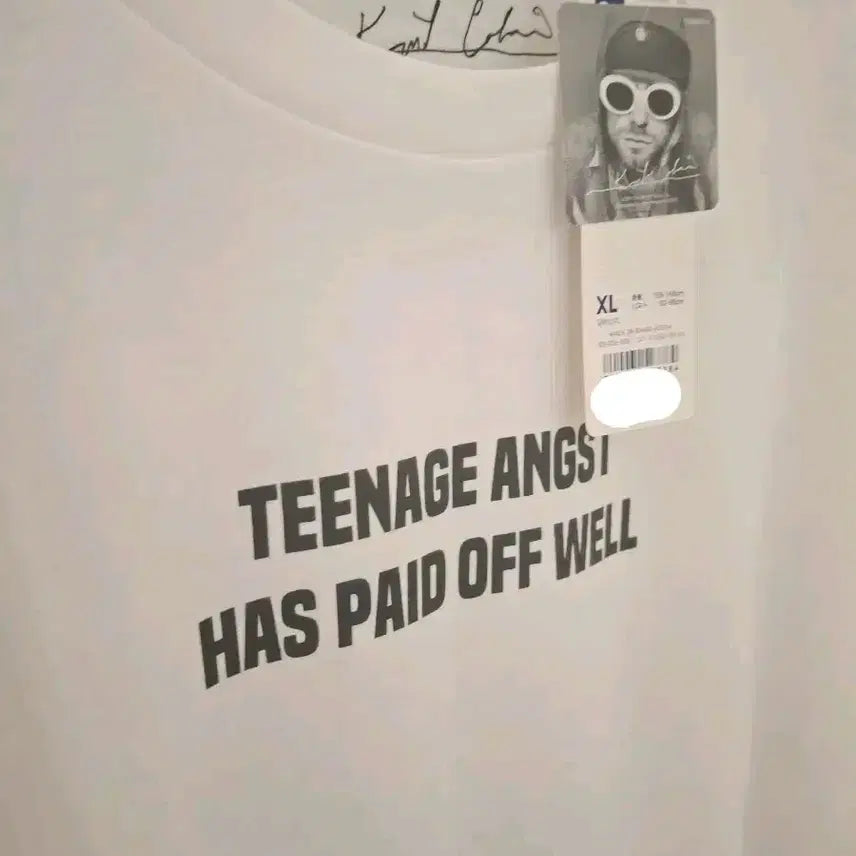 [BUNJANG] Nirvana Kurt Cobain Graphic T-Shirt / 너바나 kurt cobain 프린팅 반팔 티셔츠 m 사이즈