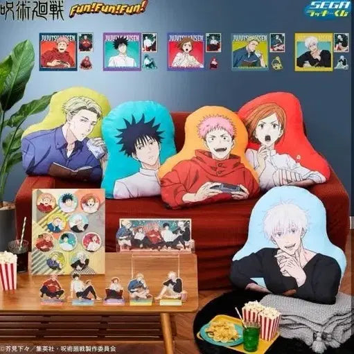 [BUNJANG] Jujutsu Kaisen Fun Fun Fun Sega Lottery Cushion Set (A, B, C) / 주술회전 펀펀펀 세가쿠지 A,B,C상 메구미 유지 노바라 쿠션
