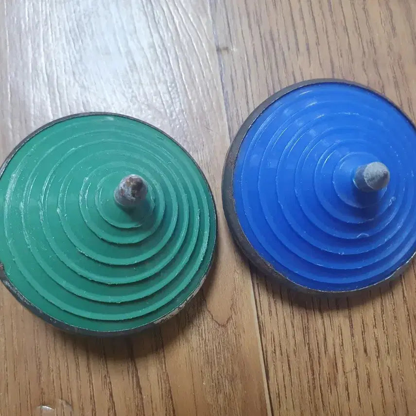 [BUNJANG] Vintage Baseball Team Spinning Tops (Samsung Lions, Haitai Tigers) / 옛날 팽이판매 삼성라이온즈 해태타이거즈