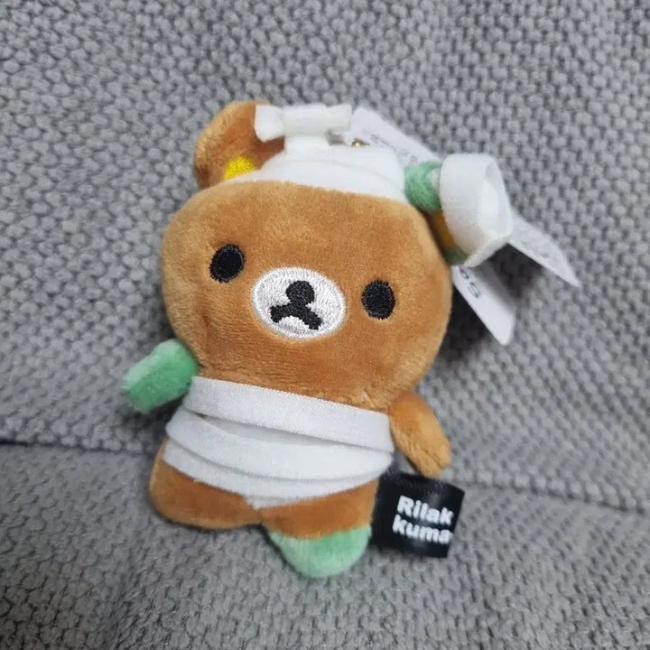 [BUNJANG] Rilakkuma Halloween Bandage Plush Keychain / 할로윈 리락쿠마 붕대 인형 키링