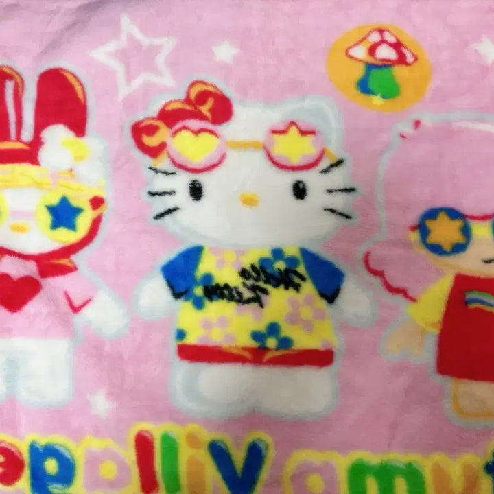[BUNJANG] 2007 Sanrio Classic Hello Kitty My Melody Vintage Blanket / 2007년 산리오 고전키티 마이멜로디 고전 빈티지 담요